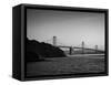 San Francisco-Oakland Bay Bridge at dusk from Treasure Island, San Francisco, California, USA-Panoramic Images-Framed Stretched Canvas