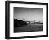 San Francisco-Oakland Bay Bridge at dusk from Treasure Island, San Francisco, California, USA-Panoramic Images-Framed Photographic Print