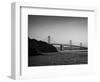 San Francisco-Oakland Bay Bridge at dusk from Treasure Island, San Francisco, California, USA-Panoramic Images-Framed Photographic Print