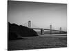 San Francisco-Oakland Bay Bridge at dusk from Treasure Island, San Francisco, California, USA-Panoramic Images-Stretched Canvas