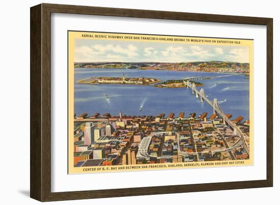 San Francisco-Oakland Bay Bridge, California-null-Framed Art Print