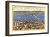 San Francisco-Oakland Bay Bridge, California-null-Framed Art Print