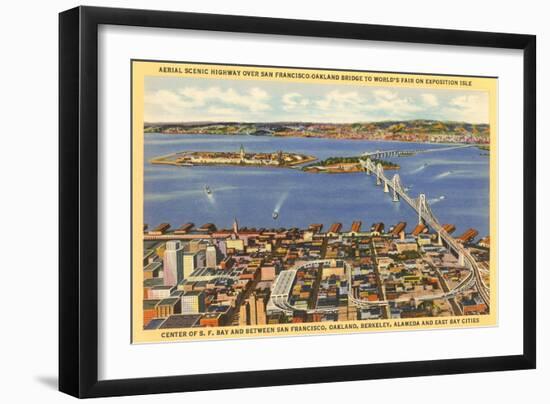 San Francisco-Oakland Bay Bridge, California-null-Framed Art Print