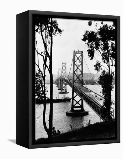 San Francisco Oakland Bay Bridge-null-Framed Stretched Canvas