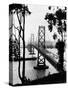 San Francisco Oakland Bay Bridge-null-Stretched Canvas