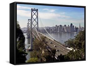 San Francisco Oakland Bay Bridge-Paul Sakuma-Framed Stretched Canvas