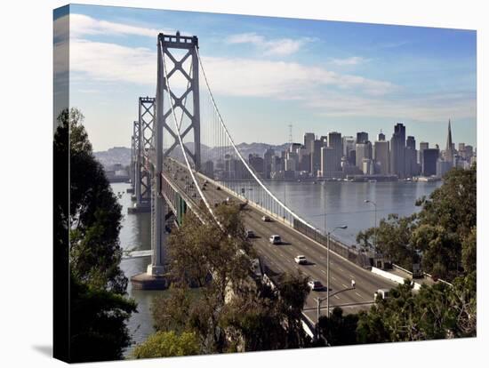 San Francisco Oakland Bay Bridge-Paul Sakuma-Stretched Canvas