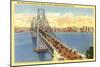 San Francisco-Oakland Bridge-null-Mounted Art Print