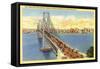 San Francisco-Oakland Bridge-null-Framed Stretched Canvas