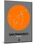San Francisco Orange Subway Map-NaxArt-Mounted Premium Giclee Print