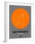 San Francisco Orange Subway Map-NaxArt-Framed Art Print