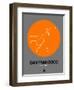 San Francisco Orange Subway Map-NaxArt-Framed Art Print