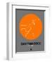 San Francisco Orange Subway Map-NaxArt-Framed Art Print