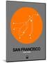 San Francisco Orange Subway Map-NaxArt-Mounted Art Print