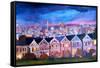 San Francisco - Painted Ladies - Alamo Sq-Markus Bleichner-Framed Stretched Canvas