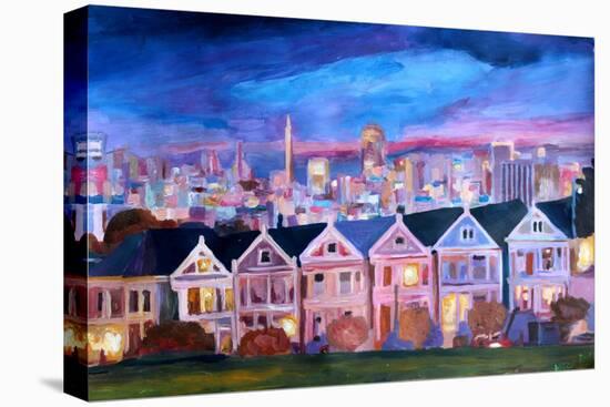 San Francisco - Painted Ladies - Alamo Sq-Markus Bleichner-Stretched Canvas