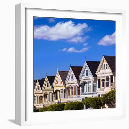 San Francisco Painted Ladies Victorian Houses in Alamo Square at California USA-holbox-Framed Photographic Print