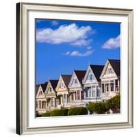 San Francisco Painted Ladies Victorian Houses in Alamo Square at California USA-holbox-Framed Photographic Print