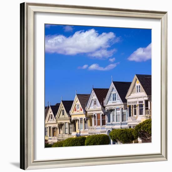 San Francisco Painted Ladies Victorian Houses in Alamo Square at California USA-holbox-Framed Photographic Print