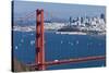 San Francisco Panorama W the Golden Gate Bridge-kropic-Stretched Canvas