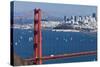 San Francisco Panorama W the Golden Gate Bridge-kropic-Stretched Canvas