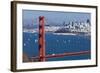 San Francisco Panorama W the Golden Gate Bridge-kropic-Framed Photographic Print