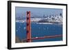 San Francisco Panorama W the Golden Gate Bridge-kropic-Framed Photographic Print