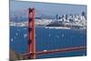San Francisco Panorama W the Golden Gate Bridge-kropic-Mounted Photographic Print