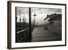 San Francisco Pier with Incoming Fog-Christian Peacock-Framed Art Print