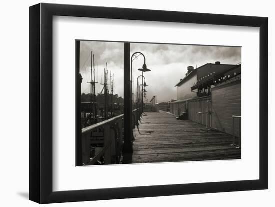 San Francisco Pier with Incoming Fog-Christian Peacock-Framed Art Print