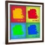 San Francisco Pop Art Map 1-NaxArt-Framed Art Print