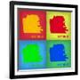 San Francisco Pop Art Map 1-NaxArt-Framed Art Print