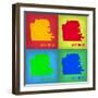 San Francisco Pop Art Map 1-NaxArt-Framed Art Print