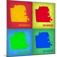 San Francisco Pop Art Map 1-NaxArt-Mounted Art Print