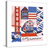 San Francisco Print-Julie Goonan-Stretched Canvas