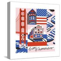 San Francisco Print-Julie Goonan-Stretched Canvas