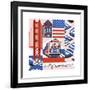 San Francisco Print-Julie Goonan-Framed Giclee Print