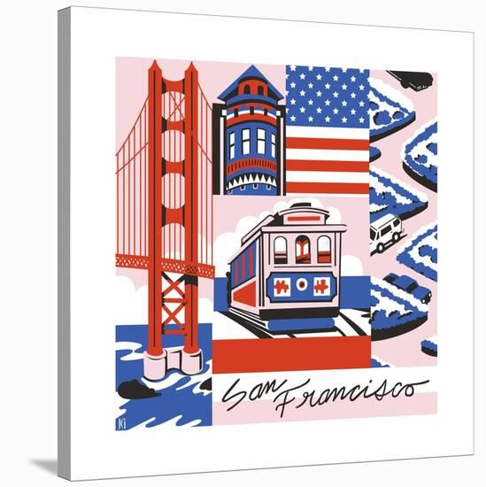 San Francisco Print-Julie Goonan-Stretched Canvas