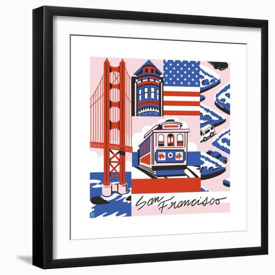 San Francisco Print-Julie Goonan-Framed Giclee Print