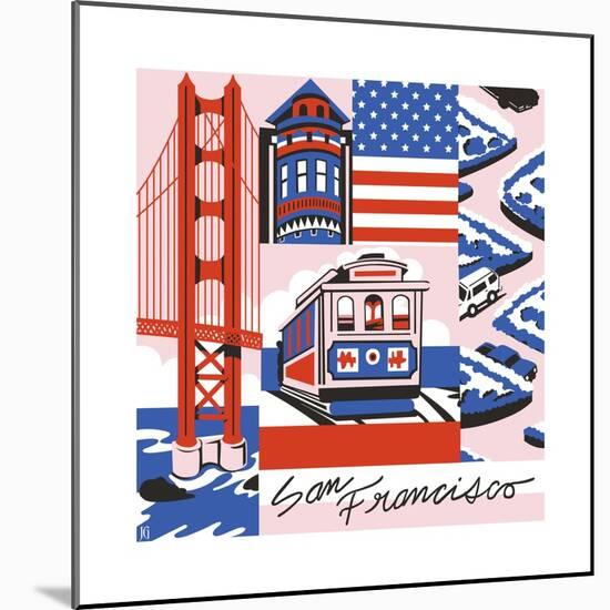 San Francisco Print-Julie Goonan-Mounted Giclee Print