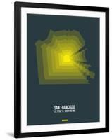 San Francisco Radiant Map 1-NaxArt-Framed Art Print