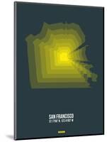 San Francisco Radiant Map 1-NaxArt-Mounted Art Print