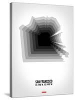 San Francisco Radiant Map 4-NaxArt-Stretched Canvas