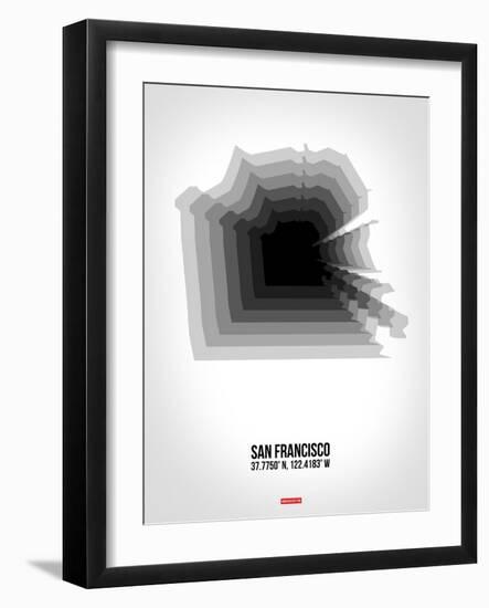 San Francisco Radiant Map 4-NaxArt-Framed Art Print