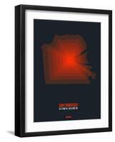 San Francisco Radiant Map 5-NaxArt-Framed Art Print