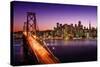 San Francisco Skyline and Bay Bridge at Sunset, California-IM_photo-Stretched Canvas