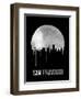 San Francisco Skyline Black-null-Framed Art Print