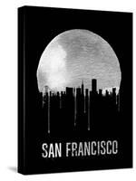 San Francisco Skyline Black-null-Stretched Canvas