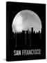San Francisco Skyline Black-null-Stretched Canvas