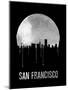 San Francisco Skyline Black-null-Mounted Art Print